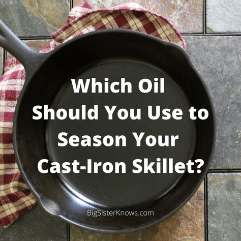 If you’re new to cooking in cast iron, you’ve probably heard the term “seasoning” and… Cooking In Cast Iron, Season Cast Iron, Season Cast Iron Skillet, Seasoning Cast Iron, Cooking With Olive Oil, Flaxseed Oil, Iron Skillets, Healthy Oils, Iron Skillet