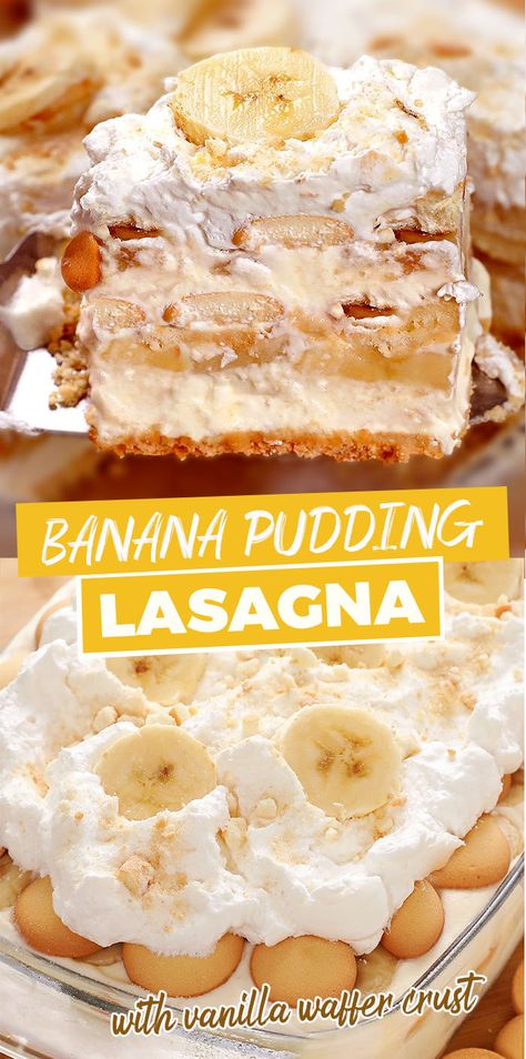 Bake Banana, Easy Banana Pudding, No Bake Banana Pudding, Pudding Flavors, Banana Dessert Recipes, Nilla Wafers, Layered Desserts, Banana Dessert, Baked Banana