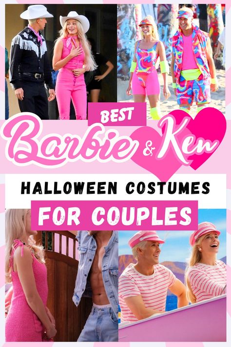 Diy Barbie And Ken Costume, Barbie And Ken Couple Costume, Ken Costume Ideas Men, Barbie And Ken Costume Ideas, Ken Outfit Ideas For Men, Barbie And Ken Outfit Ideas, Barbie And Ken Halloween Costumes, Barbie And Ken Costume Couple, Ken And Barbie Costume