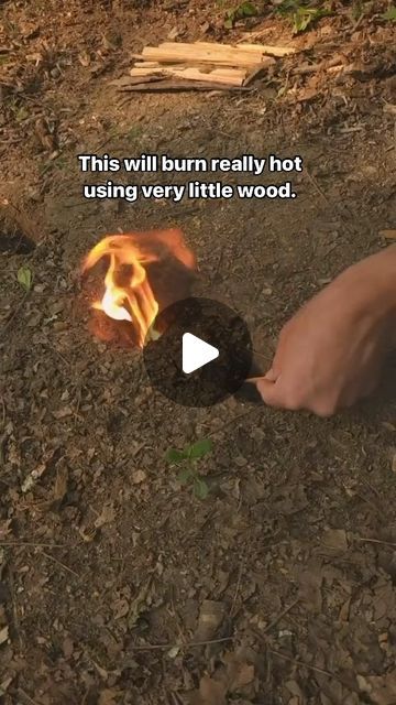 outdoorlife on Instagram: "Making a rocket stove in the ground. It's kind of like a mini Dakota fire hole and this will burn really hot using very little wood.🔥  Follow us @outdoorlife.plus for more content! Tag a friend! Turn on post notifications!  Cre:woodsboundoutdoors Please DM me for credit or removal. #camping #campcamp #campstyle #woodland #campinglife #campgear #camplife #campfire #natural #nature #woodlandtrust #woodlandhills #tentcamping #campvibes #naturelovers #campsite" Dakota Fire Hole, Dakota Fire, Wood Burning Camp Stove, Camping Wood Stove, Survival Videos, Rocket Stove, Camp Vibes, Camp Style, Rocket Stoves