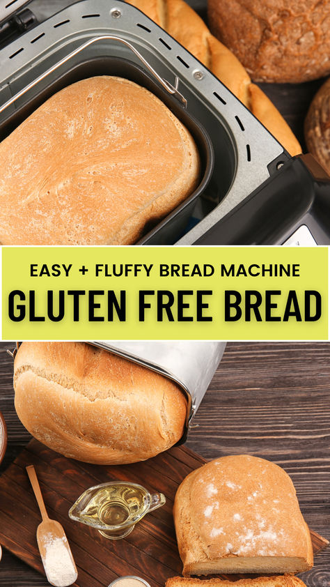 Baking gluten-free bread has never been easier. This recipe is perfect for bread machines, making it simple to enjoy fresh, homemade gluten-free bread. Whether you're new to gluten-free baking or experienced, this recipe produces soft, fluffy bread every time. Skip store-bought options and create a loaf that's delicious and gluten-free. Perfect for sandwiches or as a side, this bread will quickly become a kitchen favorite. Save this pin to try it today! Make Your Own Gluten Free Bread, Gluten Free Bread Breadmaker, Gf Bread In Bread Maker, Gluten Free Sandwich Bread Machine, Bread Machine Gf Bread, Gluten Free Bread Loaf Recipe, Gluten Free Crusty Bread Recipe, Bread Machine Gluten Free Bread, Best Gluten Free Bread Machine Recipes