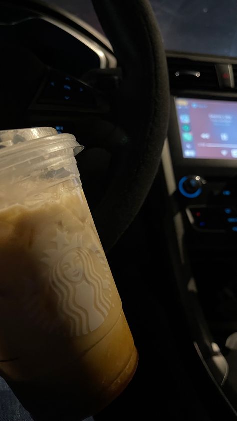 Starbucks Car Aesthetic, Coffee In Car Aesthetic, Starbucks In Car, Cafe Starbucks Aesthetic, Coffee Story Ideas, Instagram Highlight Ideas, Café Starbucks, Starbucks Aesthetic, Group Names Ideas