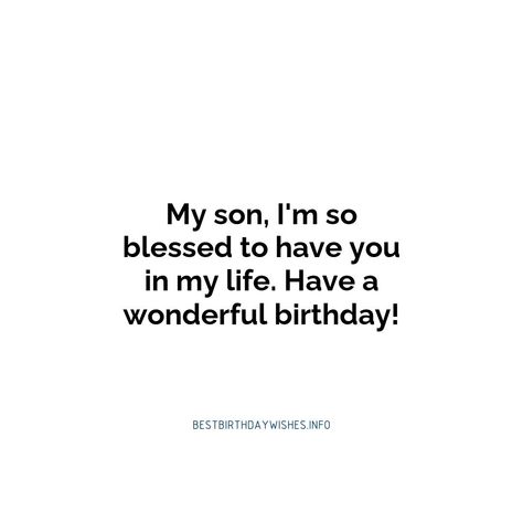 Birthdays are a special occasion to honor and celebrate the special bond between a mother and her son. As a mom, it is a unique opportunity to express... | # #BirthdayWishes Check more at https://www.ehindijokes.com/birthday-wishes-for-son-from-mom/ Birthday Wishes For Son From Mom, Son's Birthday Wishes From Mom, Wishes For Son From Mom, Happy Birthday Wishes For Son, For Son From Mom, Heartfelt Birthday Wishes, Birthday Wishes For Son, Birthday Wishes For Myself, Sons Birthday