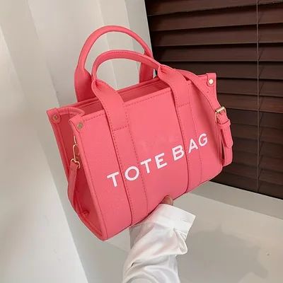 Temu：Click the link to get £100 Coupon Bundle ! Travel Tote Bag, Casual Tote, Square Bag, Print Tote, Tote Bag Design, Leather Tote Bag, Shoulder Handbags, Small Bags, Leather Fashion