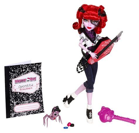 Operetta Monster High Doll #rockabilly Howleen Wolf, Pet Spider, Arte Monster High, Love Monster, Dream Doll, Doll Stands, Monster High Doll, Monster High Dolls, Toys R Us