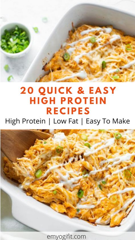 Easy High Protein Recipes, High Protein Recipes Dinner, Easy High Protein Meals, High Protein Dinner, High Protein Meal, Protein Dinner, Protein Lunch, High Protein Meal Prep, Healthy High Protein Meals