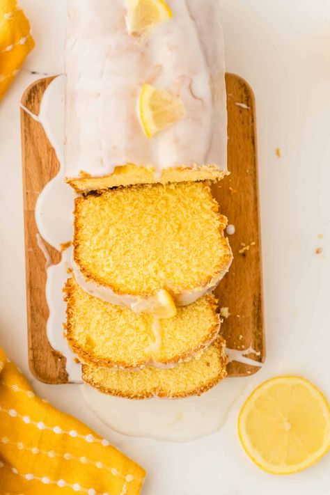 Famous Starbucks Lemon Loaf - Happy Homeschool Nest Lemon Loaf Recipe Easy, Starbucks Lemon Loaf Recipe, Themed Baking, Lemon Loaf Recipe, Starbucks Lemon Loaf, Drop Cake, Starbucks Lemon, Lemon Loaf, Lemon Pound Cake