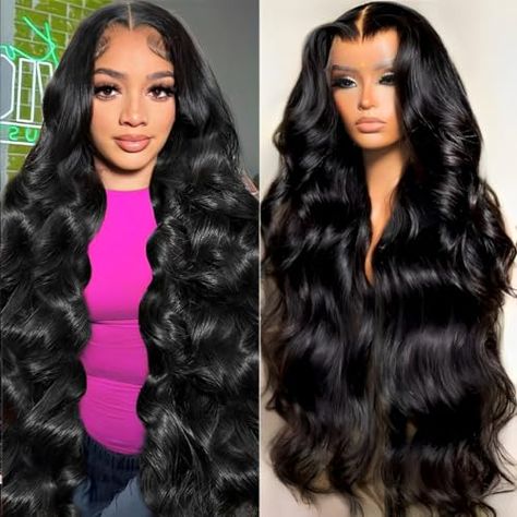 oveflect 30 Inch 13x6 Lace Front Wigs Human Hair 200 Density Body Wave HD Lace Front Wigs Human Hair Pre Plucked Natural Color Glueless Wig 100% Virgin Human Hair Lace Front Wigs for Women Frontal Wig Body Wave, Human Hair Lace Front Wigs, Hair Lace Front Wigs, Lace Front Wigs Human Hair, Glueless Wig, Wigs Human Hair, Front Lace Wigs Human Hair, High Ponytails, Wigs For Women