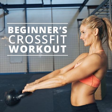 Beginner's CrossFit Workout - a great way to test the waters of CrossFit!  #CrossFit #beginnersworkout #workouts Beginner Crossfit, Crossfit Workouts For Beginners, Crossfit At Home, Whole Body Workouts, Crossfit Training, Crossfit Workout, Crossfit Workouts, Kettlebell Workout, Workout For Beginners