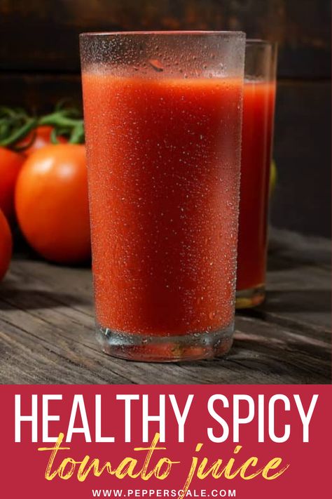 Spicy Tomato Juice Recipes Canning, Tomato Juice Cocktail, Tomato Juice Cocktail Recipe, Spicy Tomato Juice Recipe, Diy Tomato Juice, Tomato Juice Recipes Dinner, Tomato Juice Recipes Canning, Spicy V8 Juice Recipe, Easy Tomato Juice Recipe