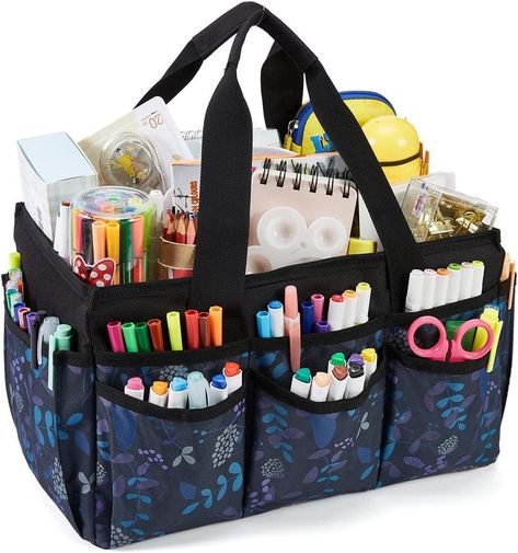 Portable bag to store art and craft supplies. Cleaning Supply Caddy, Craft Caddy, Cleaning Supplies Caddy, Art Organizer, Art Caddy, Functional Crafts, Craft Organizer, Artist Bag, Tote Bag Art