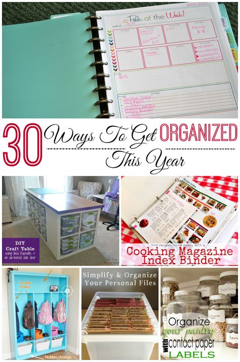 30 ways to get organized this year. Ideas for the home and organizing craft supplies. | LifeAfterLaundry.com | #Organizing Organizing Craft Supplies, Ways To Get Organized, Organization Station, Organize Craft Supplies, Ideas Para Organizar, The Simple Life, Household Organization, Home Management, Home Organisation