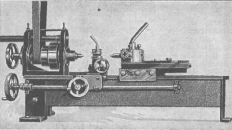 Six-Inch Turret Lathe by J.V. Romig -- Homemade 6" turret lathe described as a Popular Mechanics project. Includes detailed plans and drawings. Spindle rides on double and single-row ball bearings. Carriage, cross slide, turret, and apron are machined from cold-rolled steel. http://www.homemadetools.net/homemade-six-inch-turret-lathe Popular Mechanics Projects, Turret Lathe, Homemade Lathe, Homemade Machine, Diy Lathe, To Build A Home, Workshop Plans, Woodworking Kits, Build A Home