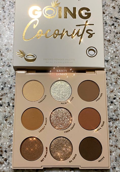 Going Coconuts Colourpop, Colorpop Eyeshadow Pallets, Good Eyeshadow Palettes, Make Up Pallets, Brown Eyeshadow Palette, Too Faced Palette, Colourpop Palette, Eye Shadow Pallet, Colourpop Eyeshadow Palette