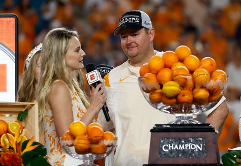 A joking recommendation for the College Football Playoff selection process is now going viral following a 65-7 blowout in the national championship game. Tennessee head coach Josh Heupel was the source of the suggestion earlier this year, and the comment is now making its way back around social media. The Vols leader was asked about […] The post Josh Heupel’s Playoff Recommendation Goes Viral After Blowout In National Championship appeared first on BroBible. Tennessee Football, First Person Writing, College Football Playoff, Last Game, Going Viral, Championship Game, Tennessee Volunteers, National Championship, Rich Man