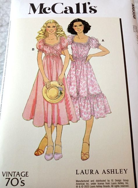 McCalls Pattern Vintage 1970s Retro Wrap Dress Laura Ashley M8358 Miss & Plus Sz  | eBay Vintage Sewing Patterns 1970s, 80s Sewing Patterns, 1970's Jewelry, 1970s Outfits, Tie Belts, Fun Fits, 70s Patterns, Captain Kangaroo, Vintage Sewing Patterns Free