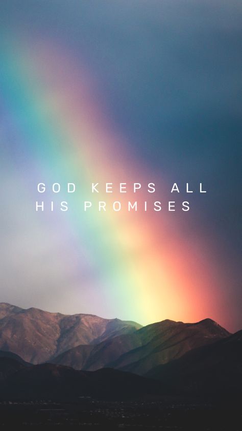 Gods Rainbow Promise, Worship Aesthetic, Bible Quotes Background, Christian Quotes Wallpaper, Bible Verse Background, Bible Quotes Images, Christian Bible Quotes, Quote Backgrounds, Bible Quotes Prayer