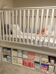 Lil Space, Diaper Storage, Baby Boy Cribs, Dream Nurseries, Nursery Crib, Space Room, Baby Time, Baby Life, Baby Crib