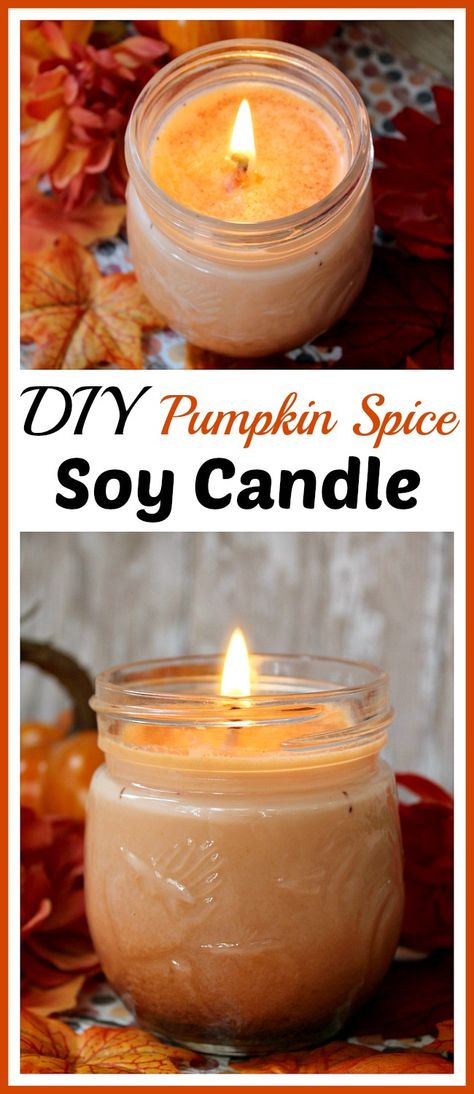 Diy Pumpkin Spice, Diy Candles Easy, Soya Mumu, Pumpkin Spice Candle, Fall Candle Scents, Diy Marble, Food Candles, Diy Soy Candles, Diy Pumpkin