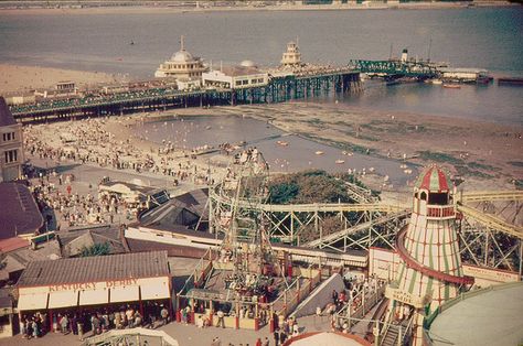 New Brighton 1959 Coastal Posters, Early Beatles, New Brighton Beach, British Coastline, Liverpool Town, Beach Culture, Uk Cities, Liverpool Docks, Liverpool History