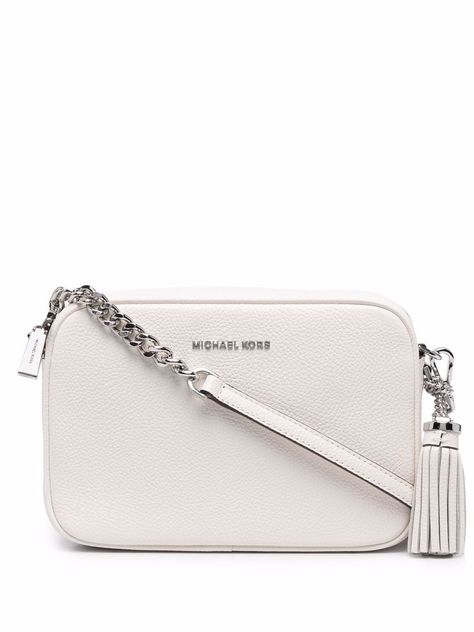 Michael Kors Room BagsGender: WomenMaterial: Leather | LeatherColor: WhiteMade in: ITProduct ID: 32F7SGNM8L*Import tax/duty will be calculated at checkout (If applicable) Michael Kors Shopping Bag, Mk Purse, Mk Bags, White Purses, Cross Bag, Michael Kors Accessories, Metal Logo, Small Crossbody Bag, Purses Michael Kors