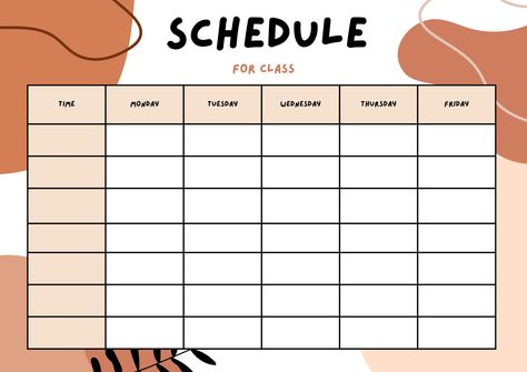 Brown and black Timetable for School Ideas For Timetable Chart, Duty Schedule School Aesthetic, Class Timetable Ideas Aesthetic, Raspored Časova Ideas, Class Routine Chart Ideas, Gcse Revision Timetable Template, School Time Table Design, Scedules Ideas For Study, School Timetable Design Ideas