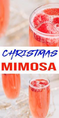 Christmas Morning Drinks, Christmas Mimosa Recipe, Mimosa Recipe Easy, Christmas Brunch Drinks, New Years Cocktail, Christmas Drinks Alcohol Recipes, Xmas Drinks, Mimosa Cocktail, Christmas Drinks Recipes