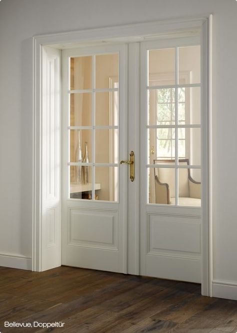 Adding Architectural Interest: A Gallery of Interior French Door Styles & Ideas French Pocket Doors, Pintu Interior, Interior French Door, Internal French Doors, Desain Furnitur Modern, French Doors Patio, Stylish Apartment, غرفة ملابس, Hus Inspiration