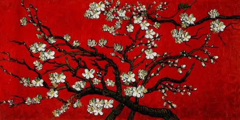 Japanese Background, Red Cherry Blossom, Spider Lily, Wallpaper Notebook, Wallpapers Pc, Dark Red Wallpaper, Computer Wallpaper Desktop Wallpapers, Red Painting, Arte Van Gogh