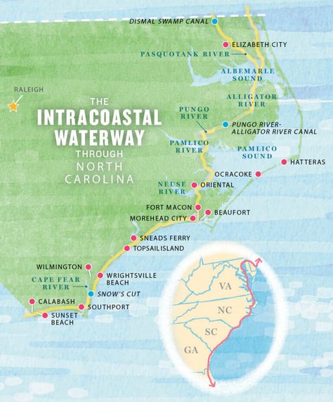 Safe Passage on the Intracoastal Waterway | Our State Southport Nc, Cape Fear, Intracoastal Waterway, Boat Fashion, Wrightsville Beach, Army Corps Of Engineers, River Walk, Life Is An Adventure, Beach Sunset