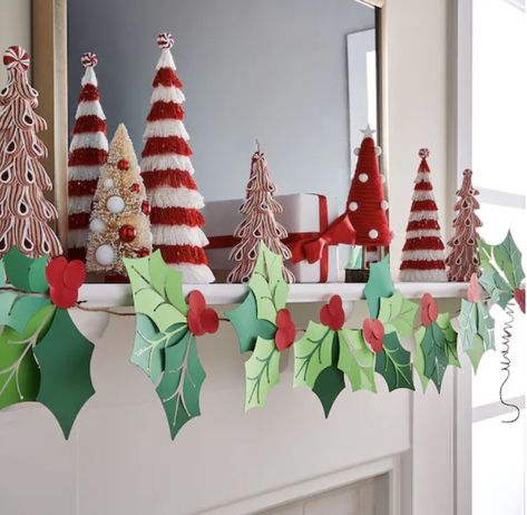 Christmas garland mantle