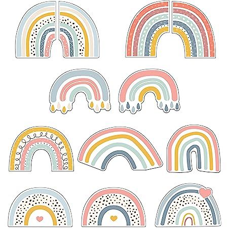 Boho Rainbow Bulletin Board, Rainbow Bulletin Boards, Boho Rainbow Classroom, Boho Classroom, Birthday Bulletin Boards, Rainbow Classroom, Carson Dellosa, Bulletin Board Decor, Board Decoration