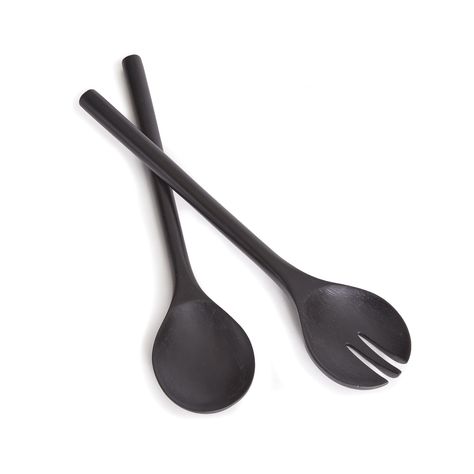 Simple in form and carved out of mango wood, these salad servers are the perfect accents for the modern table. Bon appetit! Salad Servers, Modern Table, Salad Bowls, Mango Wood, Bon Appetit, The Modern, Mango, Salad, Carving