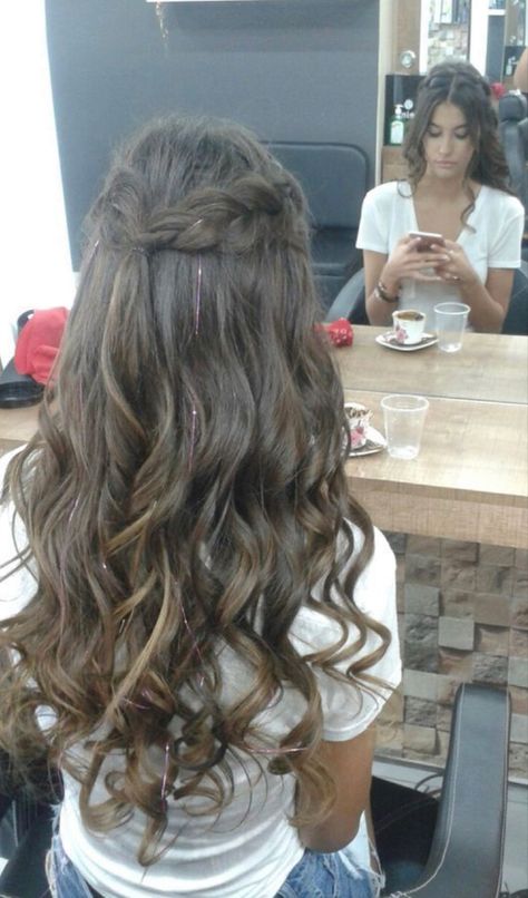 Cute Prom Hairstyles, Formal Hairstyles For Long Hair, Simple Prom Hair, Ball Hairstyles, Quince Hairstyles, Dance Hairstyles, Prom Hairstyles For Long Hair, Long Hair Wedding Styles, Hair Stylies