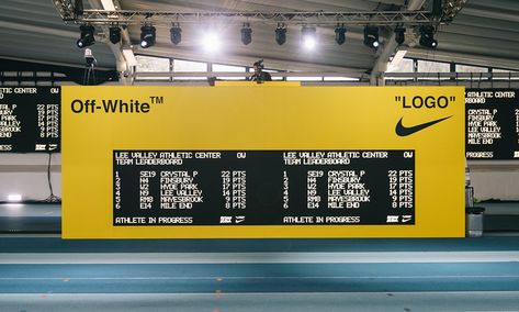 Off-White™ & Nike's Track & Field Event: Photo Recap Nike Event, Nike London, Athletic Center, Nike Track And Field, Garage Cafe, London Bars, Event Experience, Track Field, Event Photos