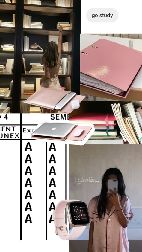 Pink Academia, Romanticizing School, Pink Pilates, Study Board, Study Inspo, Academic Motivation, Elle Woods, Vision Board Inspiration, Study Motivation Inspiration