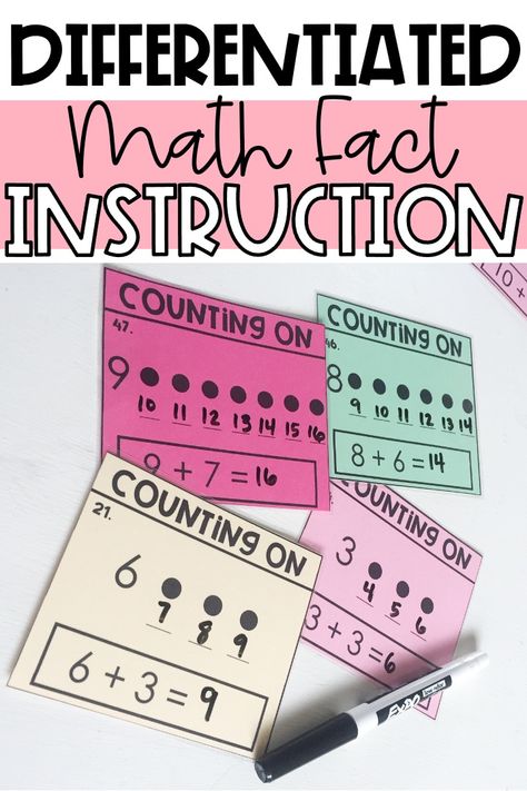 Teaching Simple Addition, Math Intervention Elementary, Math Intervention Activities, Math Made Easy, Differentiation Math, Math Centers Kindergarten, Math Number Sense, Math Intervention, Math Center Activities