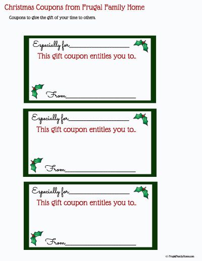 Coupons-Printable-for-Christmas Christmas Coupon Template Free Printables, Christmas Coupons Printable, Elf Crafts, Diy Dinner, Christmas Coupons, Free Printable Coupons, Frugal Family, Easter Printables Free, Coupon Template