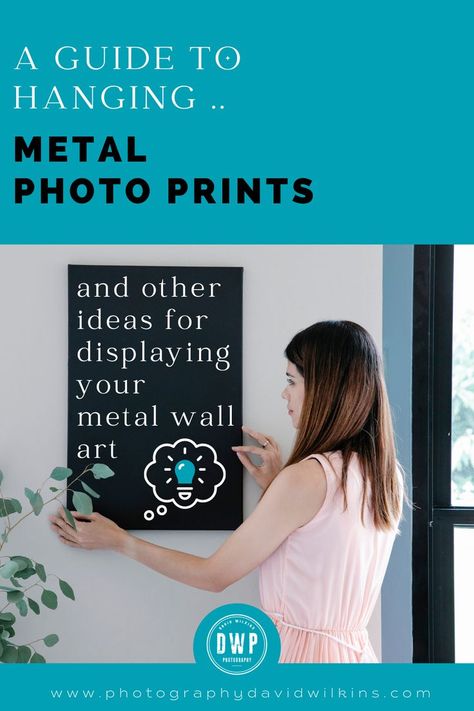 Metal prints are a fabulous choice of wall art & this guide will show you how to hang them as well as other ideas for displaying metal photo prints. Metal Pictures Prints, Metal Prints Wall Display, Metal Photo Prints, Metal Etching, How To Hang, Framed Photographs, Color Depth, Picture Hanging, Creative Photos