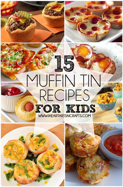 For quick recipe ideas to feed the kids, try these '15 Muffin Tin Recipes For Kids' by Heart Arts n' Crafts Recipes For Kids To Make, Kids Gardening, Tin Recipes, Toddler Lunches, Muffin Tin Recipes, Recipes For Kids, On The Go Snacks, Diet Vegetarian, Muffin Tins