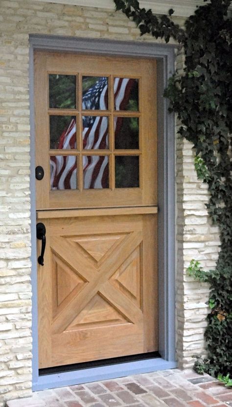 Dutch Door Exterior, Exterior Dutch Door, Daycare Building, Craftsman Exterior Door, Door Framing, Dutch Doors Exterior, Basement Door, Stable Doors, Dutch Doors