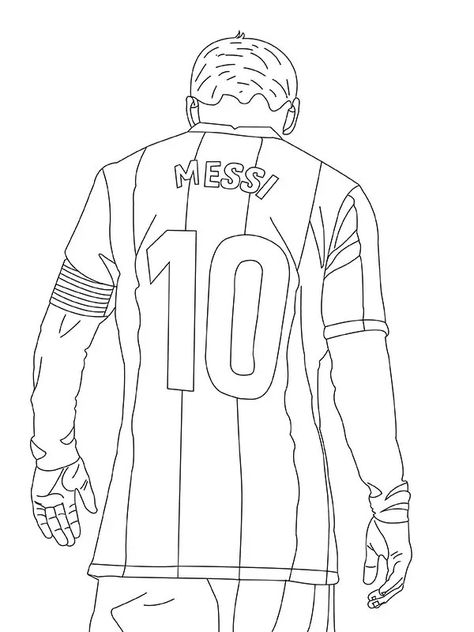 Lionel Messi coloring page How To Draw Messi Easy, Mesi Drawing, How To Draw Messi Step By Step, How To Draw Messi, Football Players Drawing, Messi Art Drawing, Drawing Of Messi, Messi Drawing Easy, Drawing Of Football