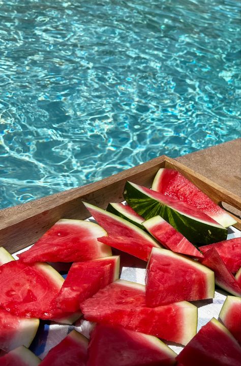 #summervibes #watermelon #pool #beachvibes #beach #summer Mirror Collage, Red Aesthetics, Summer Board, Phone Decor, Summer Pics, Vacay Mode, Summer Plans, Summer Watermelon, Coconut Girl