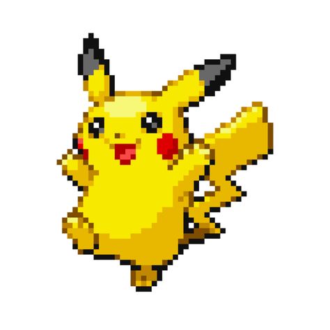 Pikachu Sprite, Pokemon App, Pokemon Sprites, Pokemon Backgrounds, Pokemon Stickers, Pokemon Theme, Pix Art, All Pokemon, Silly Pictures