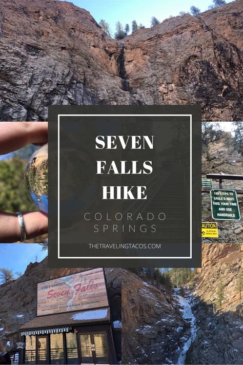 Colorado Springs Seven Falls, 7 Falls Colorado Springs, The Broadmoor Colorado Springs, Seven Falls Colorado Springs, Colorado Springs Hikes, Divide Colorado, Traveling Tacos, Broadmoor Colorado Springs, Colorado Places To Visit