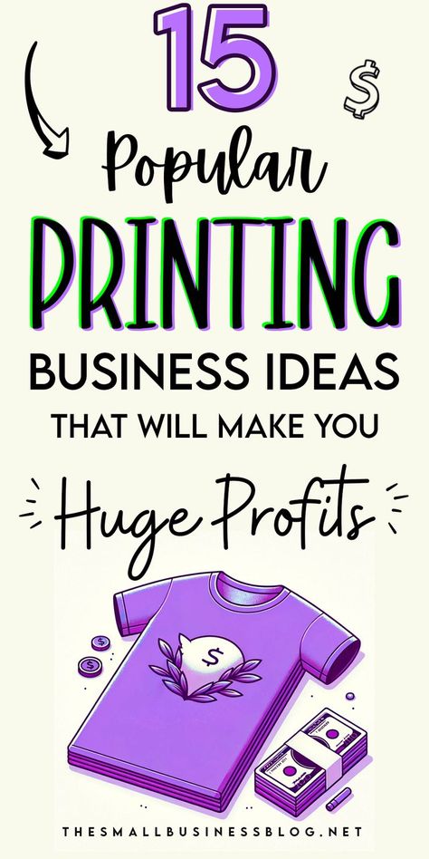 Start a profitable venture with these 15 popular printing business ideas and ink your path to learn how to make money online in 2023. #howtomakemoneyonline #waystomakemoney #makemoneyonline How To Create A Tshirt Business, Print Business Ideas, How To Start A Tshirt Business At Home, How To Start A Print On Demand Business, Printify Design Ideas, Printing Business Ideas, Online Tshirt Business, Print On Demand Ideas, Starting A Tshirt Business