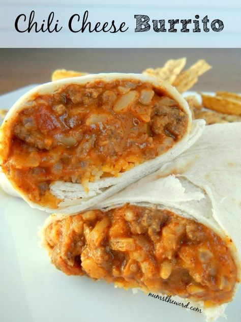 Chili Cheese Burrito Taco Bell Chili Cheese Burrito Recipe, Chili Cheese Burrito Recipe, Chili Cheese Burrito Taco Bell, Chili Cheese Burrito, Easy Burritos, Frito Chili, Cheese Burrito, Chili Cheese Fritos, Leftover Chili