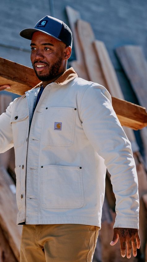 Carhartt Mens Fashion, Summer Shoot, Rugged Style, Workwear Fashion, Clothes To Buy, Casual Clothes, Carhartt Mens, Warm Weather, Men's Clothing