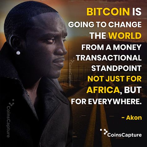 #Bitcoin is going to change the world from a money transactional standpoint not just for Africa, but for everywhere - #Akon  #wednesdaywisdom #motivational #MotivationalQuotes #quotes #quoteoftheday #Crypto #cryptocurrency #blockchain #WednesdayMotivation #folloback #Retwet #like Bitcoin Quotes, Candlestick Chart, Investing In Cryptocurrency, Wednesday Motivation, Candlestick Patterns, Bitcoin Transaction, Japanese Rice, Swing Trading, Phone Wallpaper For Men