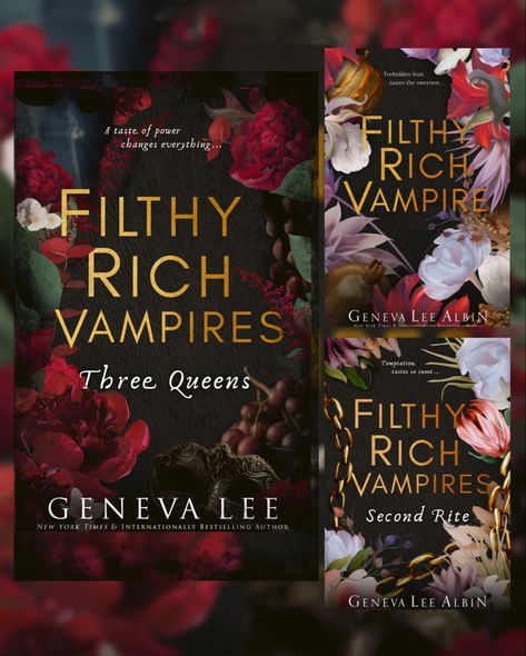 Filthy Rich Vampire, Vampire Books Series, Geneva Lee, Vampire Novel, Book Edits, Bookshelf Inspiration, Vampire Series, Vampire Books, Library Aesthetic